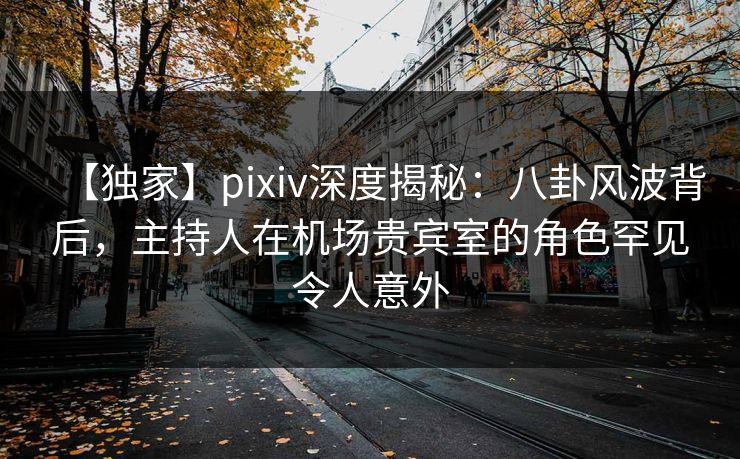 【独家】pixiv深度揭秘：八卦风波背后，主持人在机场贵宾室的角色罕见令人意外